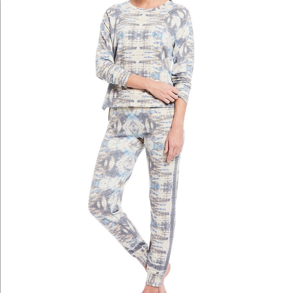 Tie-Dye Printed PJ Set